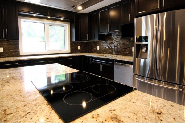 A brand new kitchen completed by Krawchuk Construction Inc.